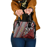Maori Language Week Shoulder Handbag Ake Ake Ake Tribal Patterns DT05 One Size Red - Polynesian Pride