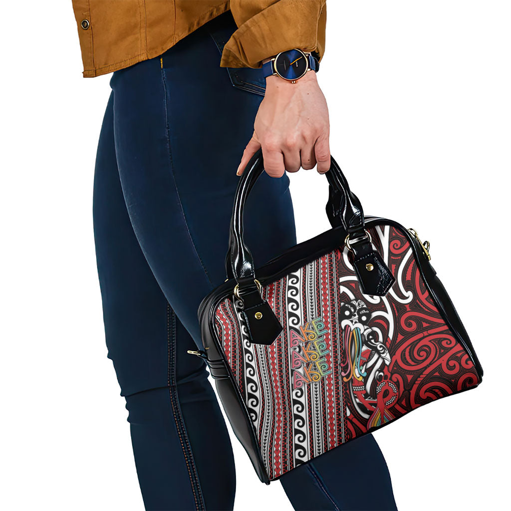 Maori Language Week Shoulder Handbag Ake Ake Ake Tribal Patterns DT05 - Polynesian Pride