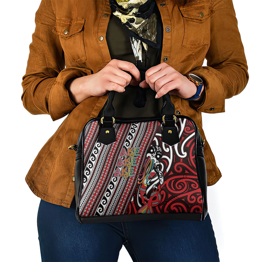 Maori Language Week Shoulder Handbag Ake Ake Ake Tribal Patterns DT05 - Polynesian Pride