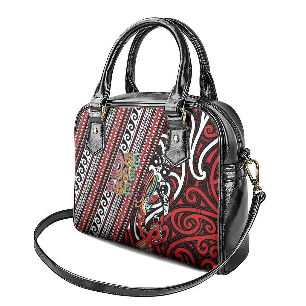 Maori Language Week Shoulder Handbag Ake Ake Ake Tribal Patterns DT05 - Polynesian Pride