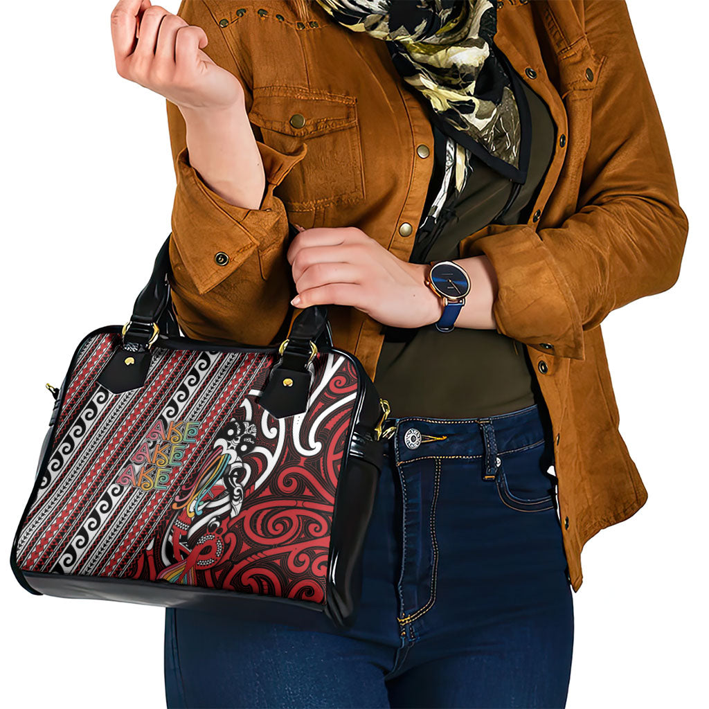 Maori Language Week Shoulder Handbag Ake Ake Ake Tribal Patterns DT05 - Polynesian Pride