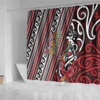 Maori Language Week Shower Curtain Ake Ake Ake Tribal Patterns DT05 - Polynesian Pride