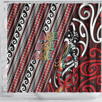 Maori Language Week Shower Curtain Ake Ake Ake Tribal Patterns DT05 - Polynesian Pride