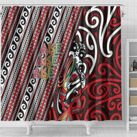 Maori Language Week Shower Curtain Ake Ake Ake Tribal Patterns DT05 - Polynesian Pride