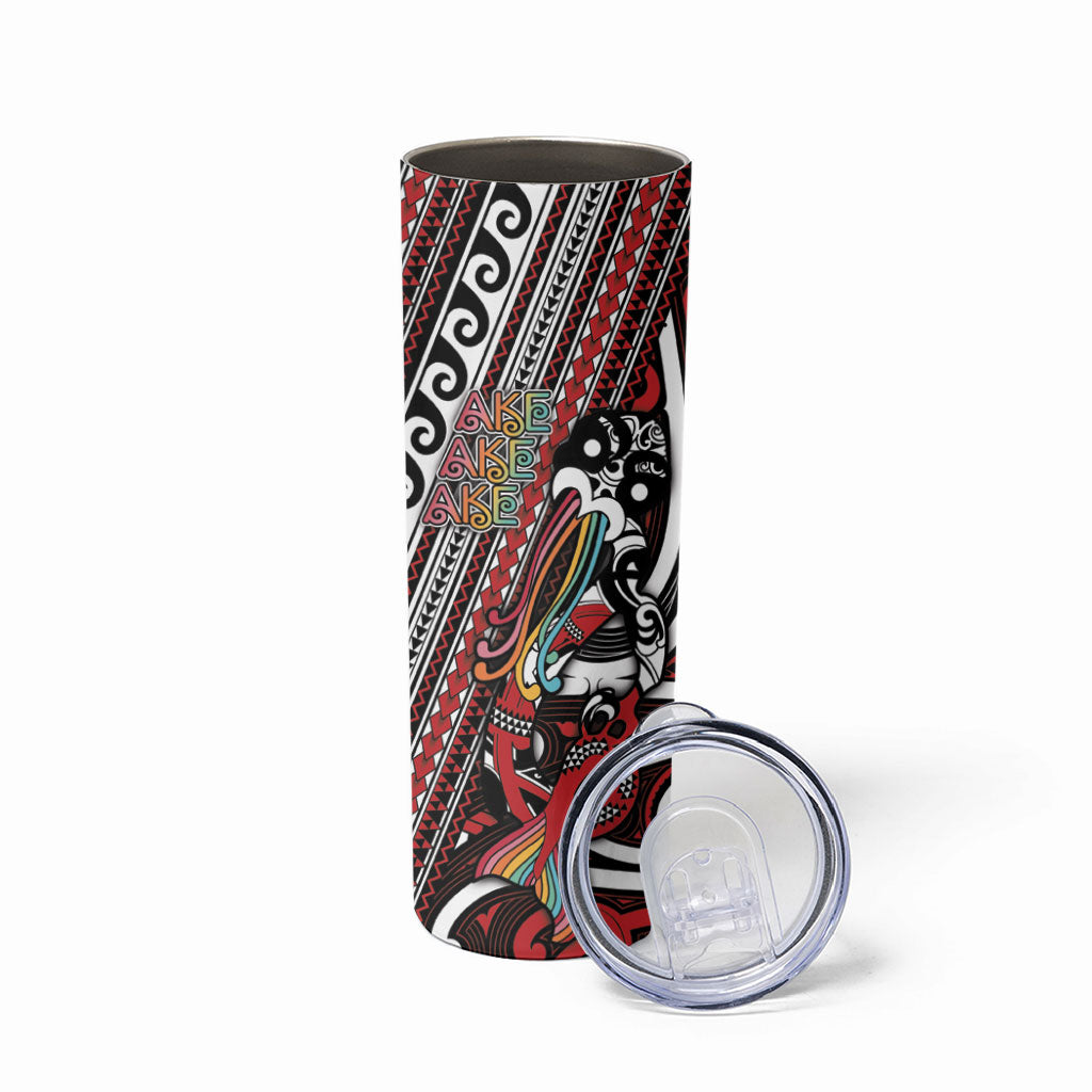 Personalised Maori Language Week Skinny Tumbler Ake Ake Ake Tribal Patterns DT05 - Polynesian Pride