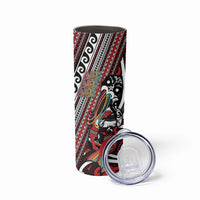 Personalised Maori Language Week Skinny Tumbler Ake Ake Ake Tribal Patterns DT05 - Polynesian Pride