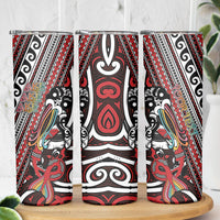 Personalised Maori Language Week Skinny Tumbler Ake Ake Ake Tribal Patterns DT05 - Polynesian Pride
