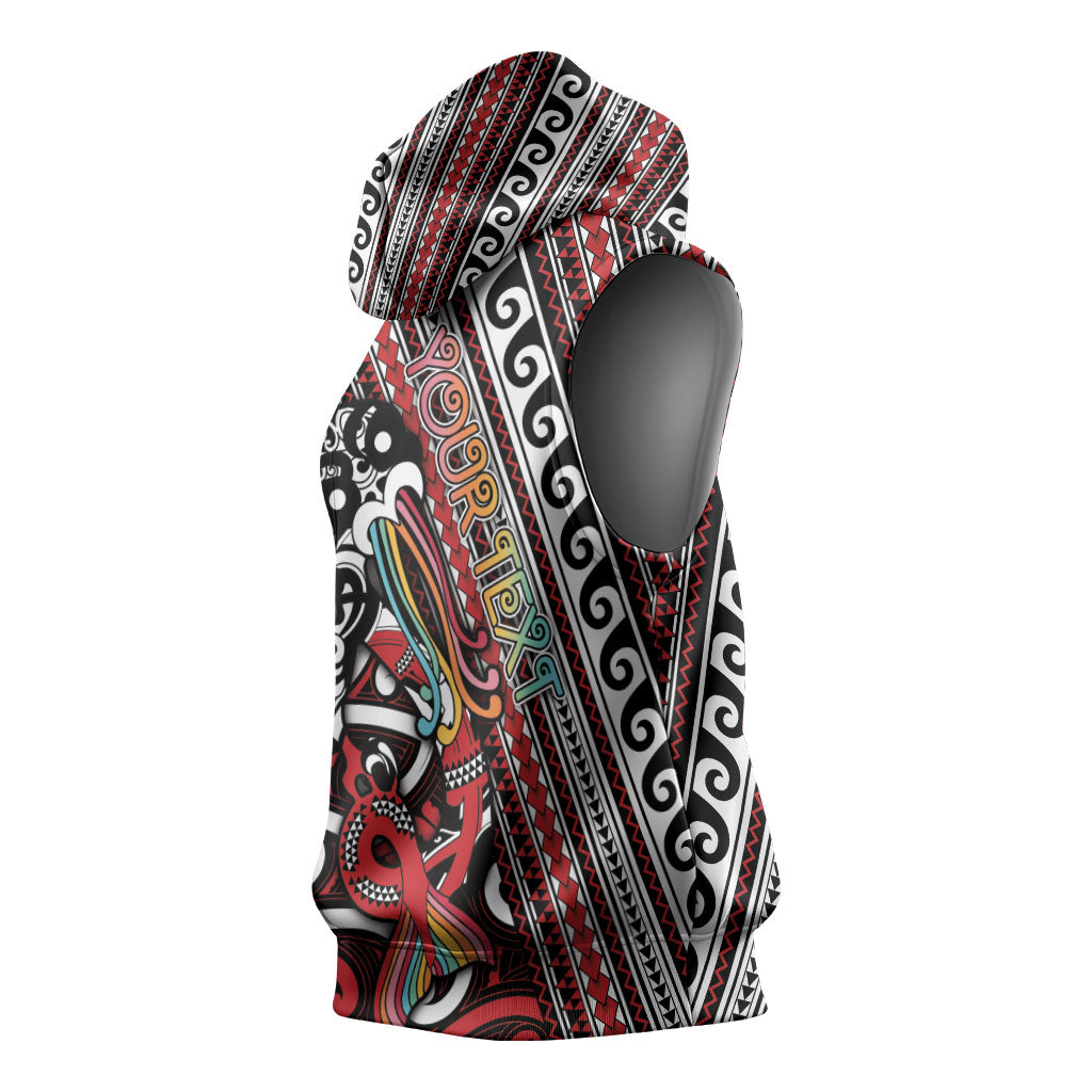 Personalised Maori Language Week Sleeveless Hoodie Ake Ake Ake Tribal Patterns DT05 - Polynesian Pride