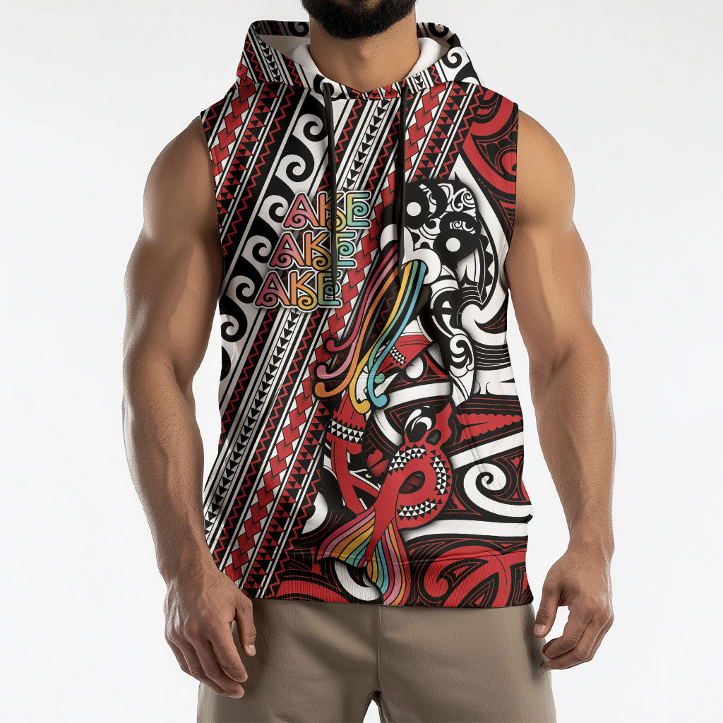 Personalised Maori Language Week Sleeveless Hoodie Ake Ake Ake Tribal Patterns DT05 - Polynesian Pride