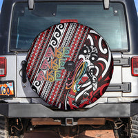 Maori Language Week Spare Tire Cover Ake Ake Ake Tribal Patterns DT05 Red - Polynesian Pride