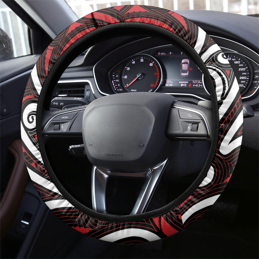 Maori Language Week Steering Wheel Cover Ake Ake Ake Tribal Patterns DT05 - Polynesian Pride