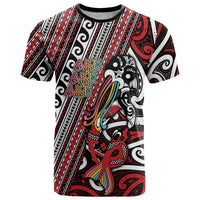 Personalised Maori Language Week T Shirt Ake Ake Ake Tribal Patterns DT05 Red - Polynesian Pride