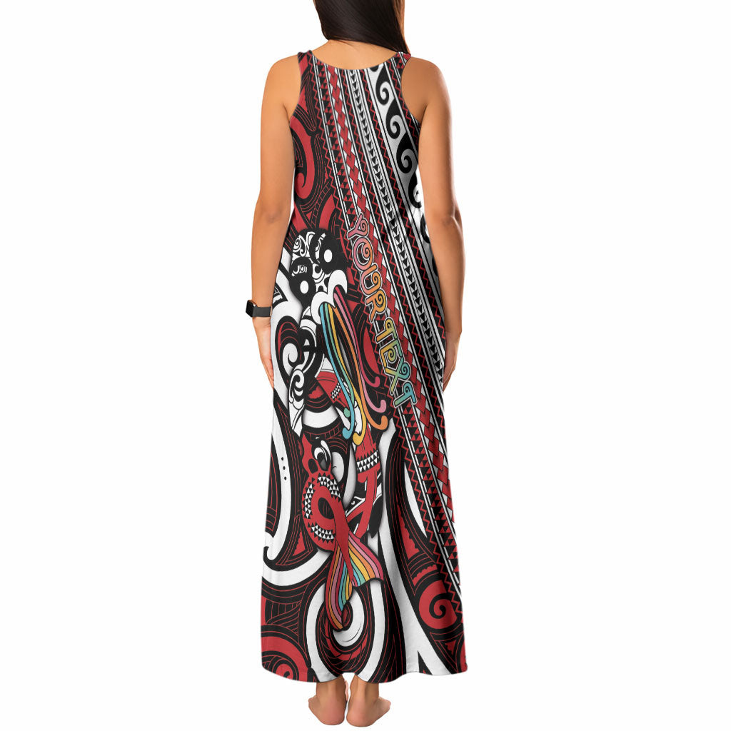 Personalised Maori Language Week Tank Maxi Dress Ake Ake Ake Tribal Patterns DT05 - Polynesian Pride