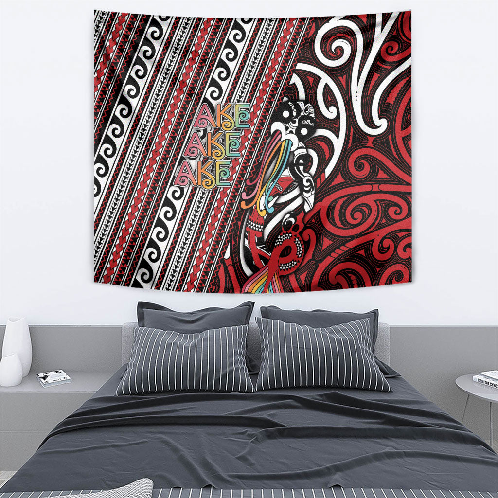 Maori Language Week Tapestry Ake Ake Ake Tribal Patterns DT05 - Polynesian Pride