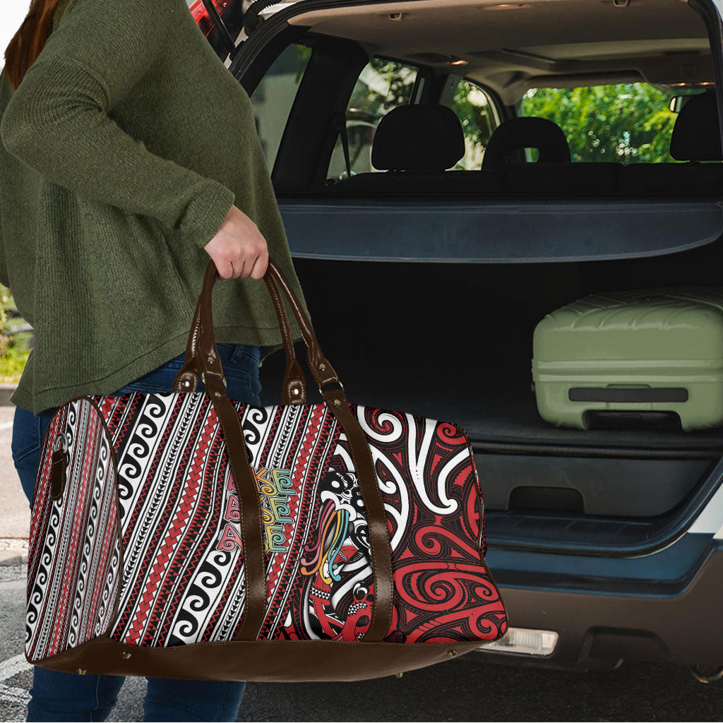 Maori Language Week Travel Bag Ake Ake Ake Tribal Patterns DT05 - Polynesian Pride