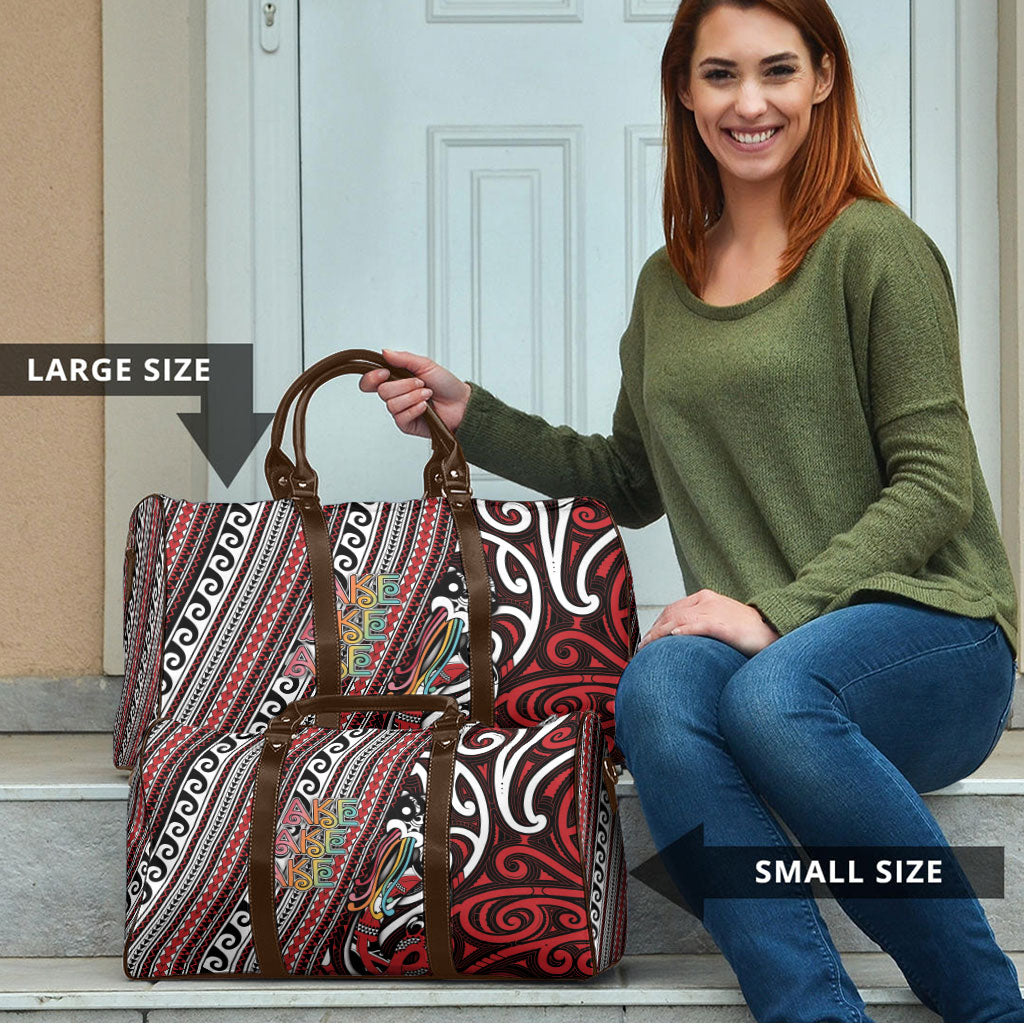 Maori Language Week Travel Bag Ake Ake Ake Tribal Patterns DT05 - Polynesian Pride