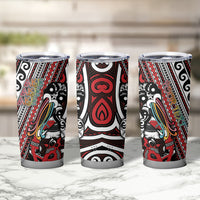 Personalised Maori Language Week Tumbler Cup Ake Ake Ake Tribal Patterns DT05 - Polynesian Pride