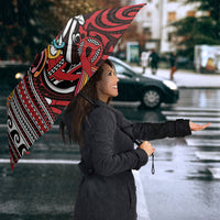 Maori Language Week Umbrella Ake Ake Ake Tribal Patterns DT05 - Polynesian Pride