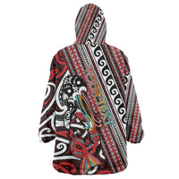 Personalised Maori Language Week Wearable Blanket Hoodie Ake Ake Ake Tribal Patterns DT05 - Polynesian Pride