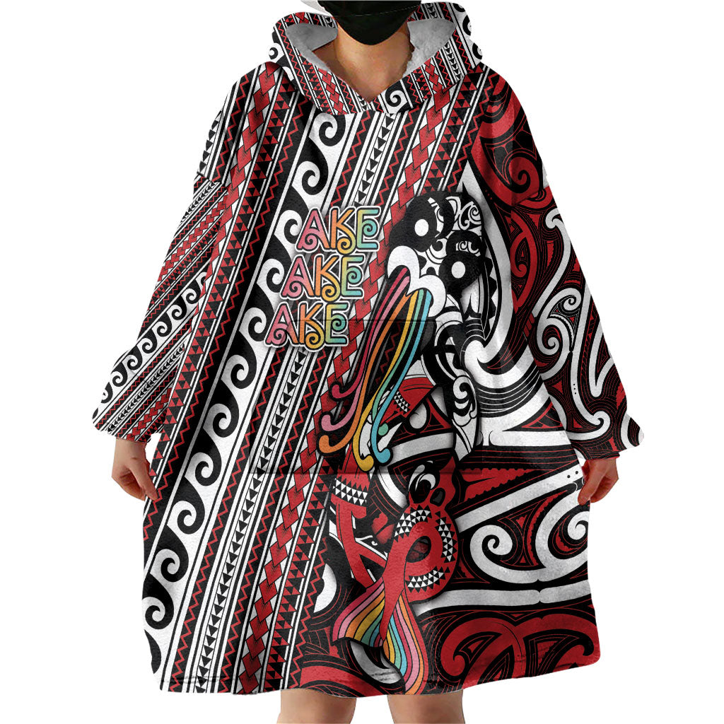 Personalised Maori Language Week Wearable Blanket Hoodie Ake Ake Ake Tribal Patterns DT05 - Polynesian Pride