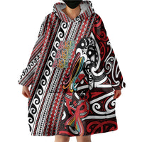 Personalised Maori Language Week Wearable Blanket Hoodie Ake Ake Ake Tribal Patterns DT05 - Polynesian Pride
