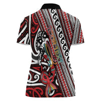 Personalised Maori Language Week Women Polo Shirt Ake Ake Ake Tribal Patterns DT05 - Polynesian Pride