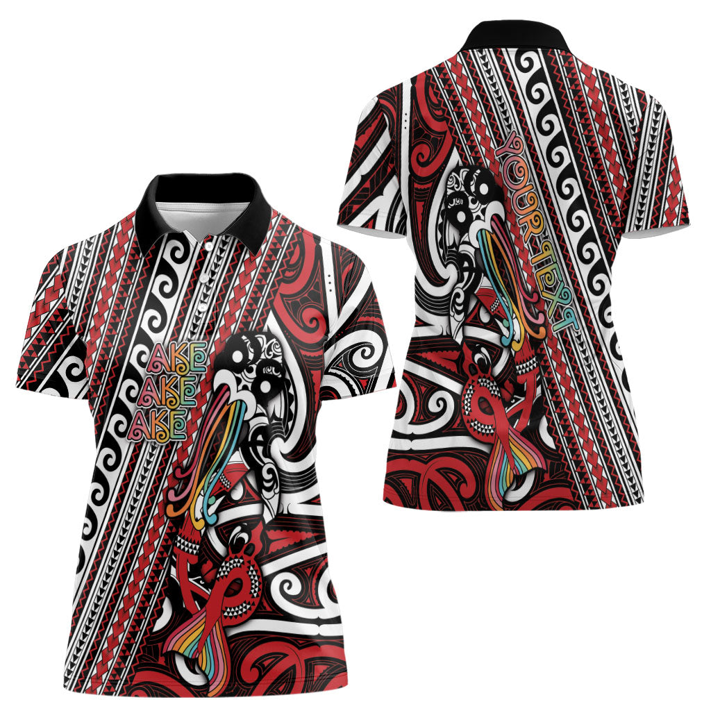 Personalised Maori Language Week Women Polo Shirt Ake Ake Ake Tribal Patterns DT05 - Polynesian Pride