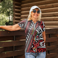 Personalised Maori Language Week Women Polo Shirt Ake Ake Ake Tribal Patterns DT05 - Polynesian Pride