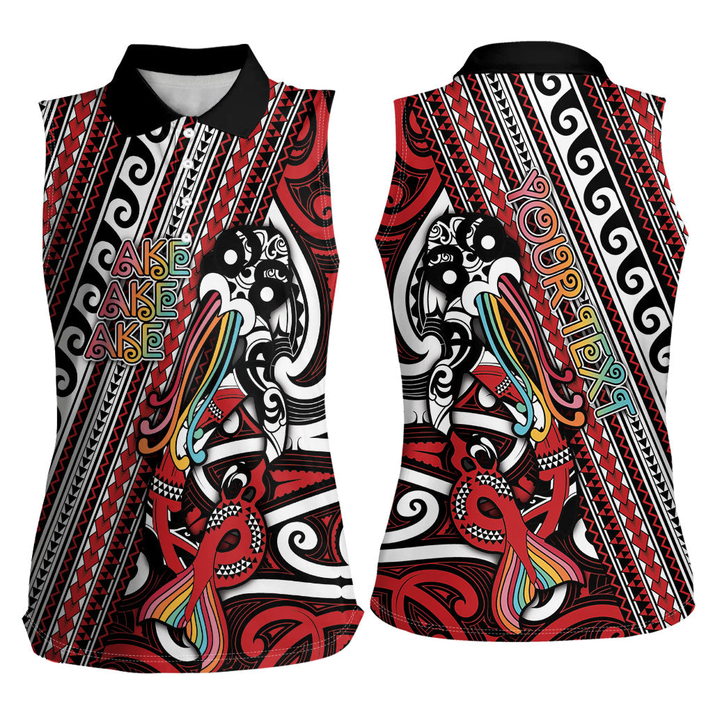 Personalised Maori Language Week Women Sleeveless Polo Shirt Ake Ake Ake Tribal Patterns DT05 - Polynesian Pride