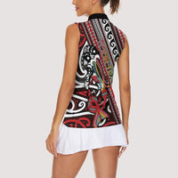 Personalised Maori Language Week Women Sleeveless Polo Shirt Ake Ake Ake Tribal Patterns DT05 - Polynesian Pride
