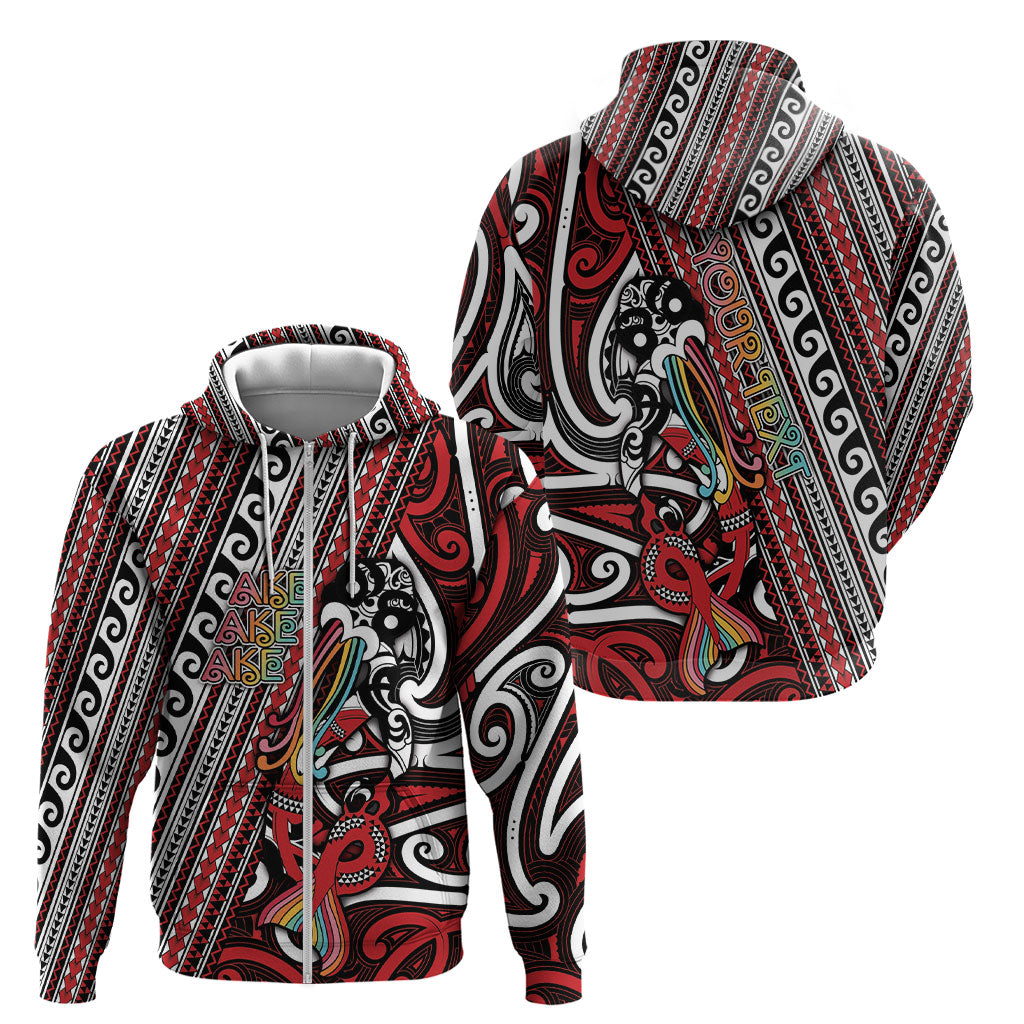 Personalised Maori Language Week Zip Hoodie Ake Ake Ake Tribal Patterns DT05 - Polynesian Pride