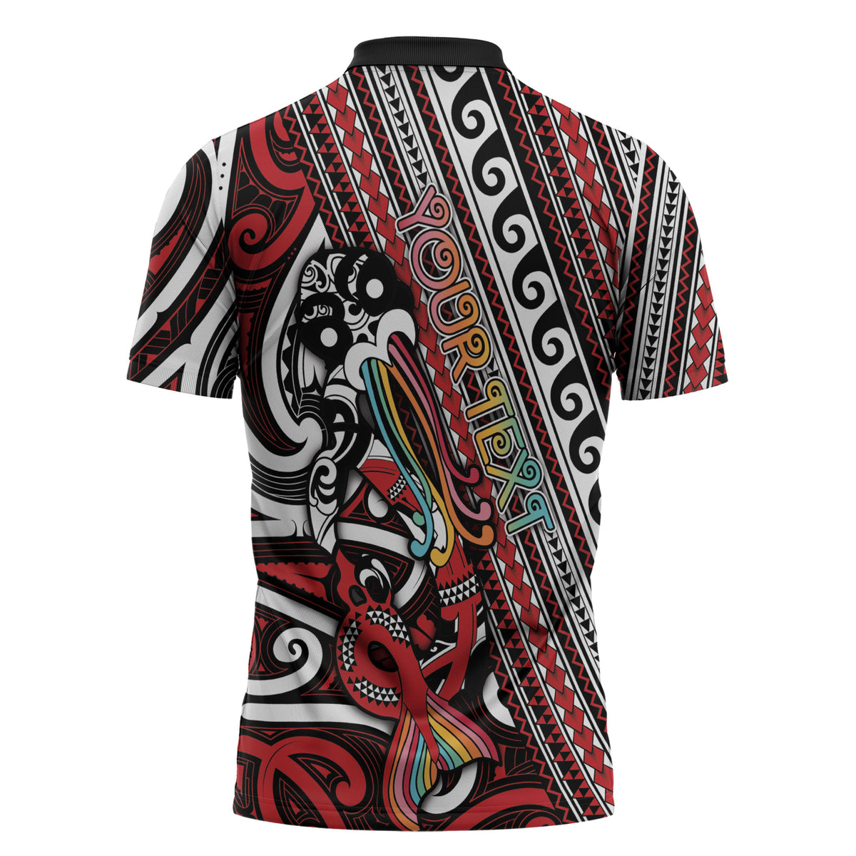 Personalised Maori Language Week Zipper Polo Shirt Ake Ake Ake Tribal Patterns DT05 - Polynesian Pride