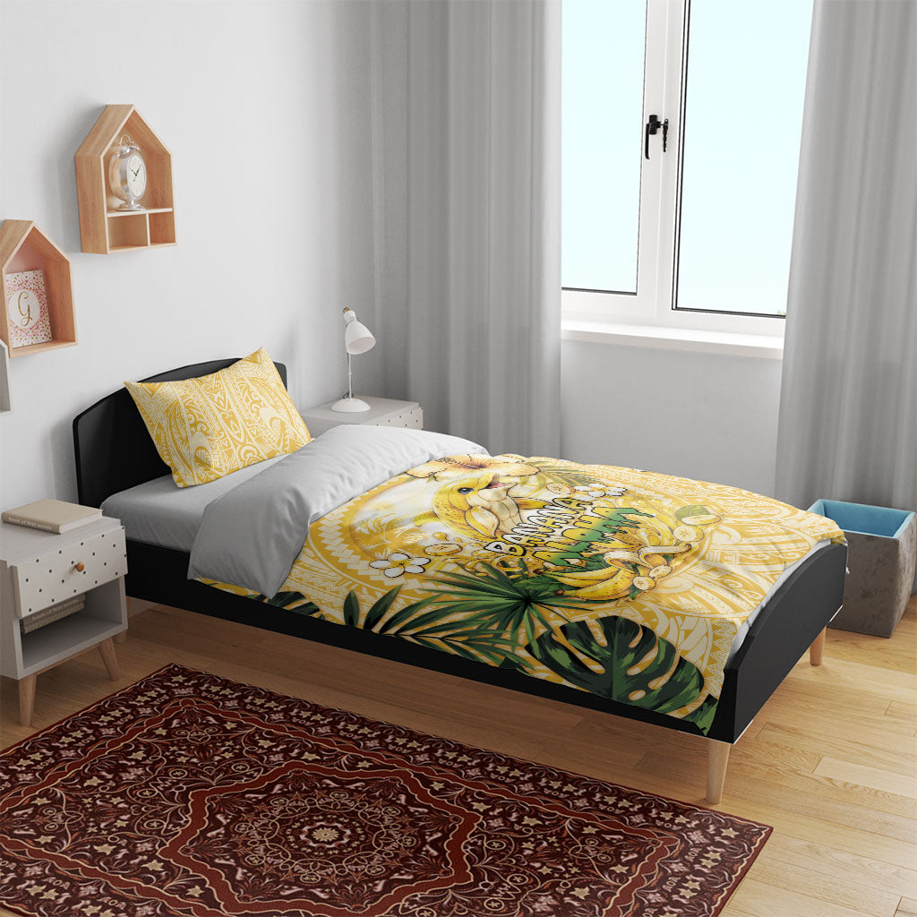 Hawaii Banana Dolphin Bedding Set Cute Cosplay Naiʻa Fish Tribal Patterns DT05 - Polynesian Pride