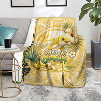 Hawaii Banana Dolphin Blanket Cute Cosplay Naiʻa Fish Tribal Patterns DT05 - Polynesian Pride