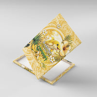 Hawaii Banana Dolphin Canvas Wall Art Cute Cosplay Naiʻa Fish Tribal Patterns DT05 With Frame Yellow - Polynesian Pride