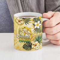 Hawaii Banana Dolphin Ceramic Mug Cute Cosplay Naiʻa Fish Tribal Patterns DT05 - Polynesian Pride