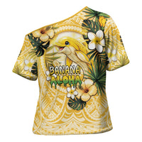 Hawaii Banana Dolphin Cross Shoulder Shirt Cute Cosplay Naiʻa Fish Tribal Patterns DT05 - Polynesian Pride