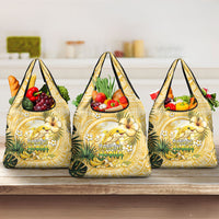 Hawaii Banana Dolphin Grocery Bag Cute Cosplay Naiʻa Fish Tribal Patterns DT05 3-pack One Size Yellow - Polynesian Pride