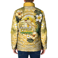 Hawaii Banana Dolphin Padded Jacket Cute Cosplay Naiʻa Fish Tribal Patterns DT05 - Polynesian Pride