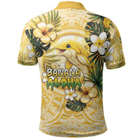 Hawaii Banana Dolphin Polo Shirt Cute Cosplay Naiʻa Fish Tribal Patterns DT05 - Polynesian Pride