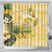 Hawaii Banana Dolphin Shower Curtain Cute Cosplay Naiʻa Fish Tribal Patterns DT05 - Polynesian Pride