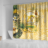 Hawaii Banana Dolphin Shower Curtain Cute Cosplay Naiʻa Fish Tribal Patterns DT05 - Polynesian Pride