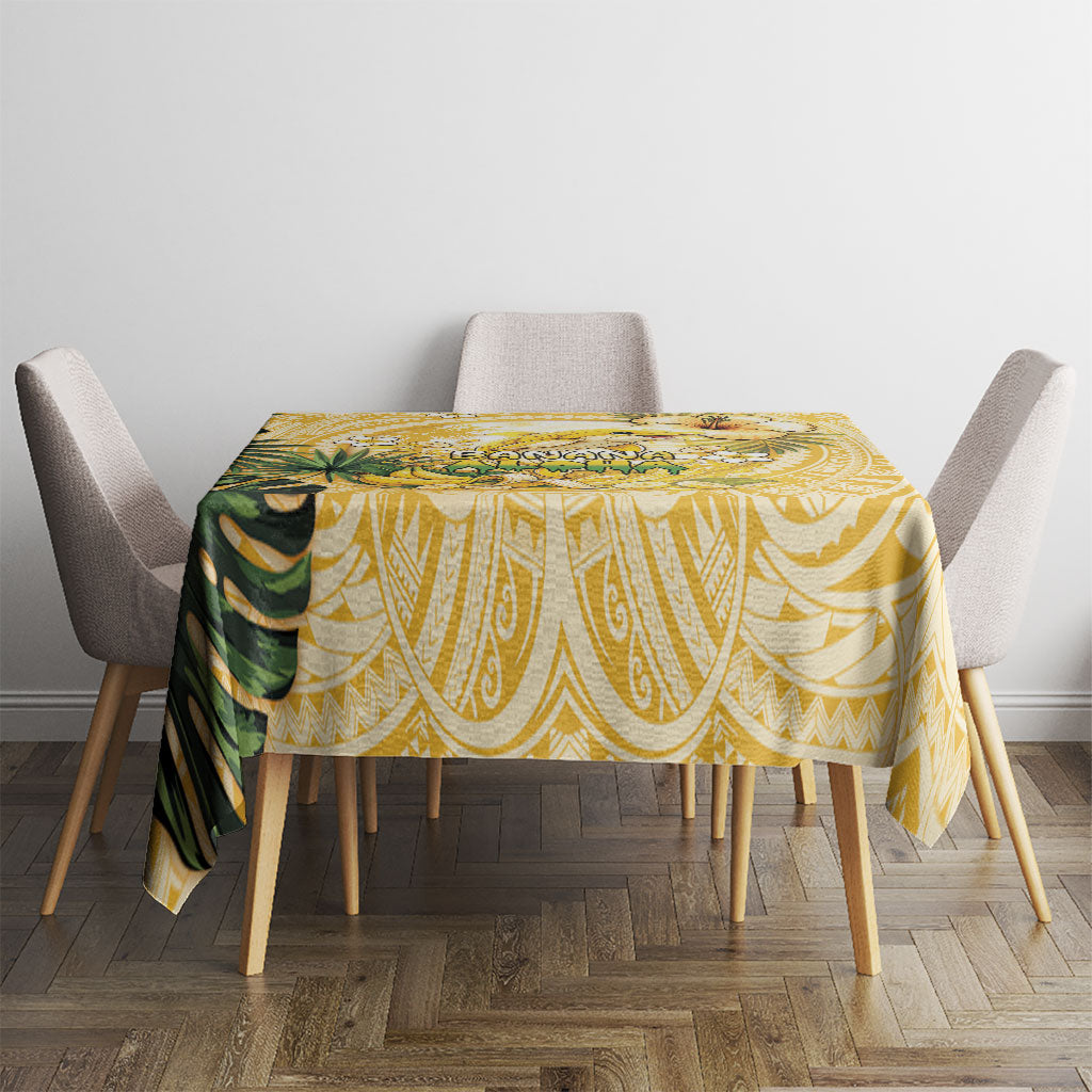 Hawaii Banana Dolphin Tablecloth Cute Cosplay Naiʻa Fish Tribal Patterns DT05 - Polynesian Pride
