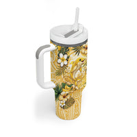 Hawaii Banana Dolphin Tumbler With Handle Cute Cosplay Naiʻa Fish Tribal Patterns DT05 - Polynesian Pride