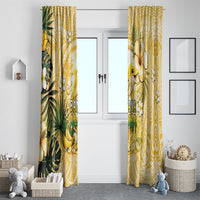 Hawaii Banana Dolphin Window Curtain Cute Cosplay Naiʻa Fish Tribal Patterns DT05 - Polynesian Pride
