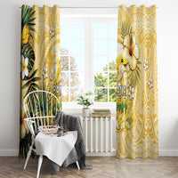 Hawaii Banana Dolphin Window Curtain Cute Cosplay Naiʻa Fish Tribal Patterns DT05 - Polynesian Pride