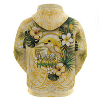 Hawaii Banana Dolphin Zip Hoodie Cute Cosplay Naiʻa Fish Tribal Patterns DT05 - Polynesian Pride
