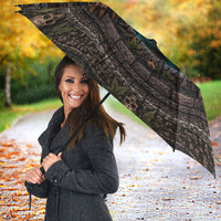 3D Illusion Haunted Tiki Totem Halloween Umbrella Polynesian Wood Spirit Fiery DT05 - Polynesian Pride