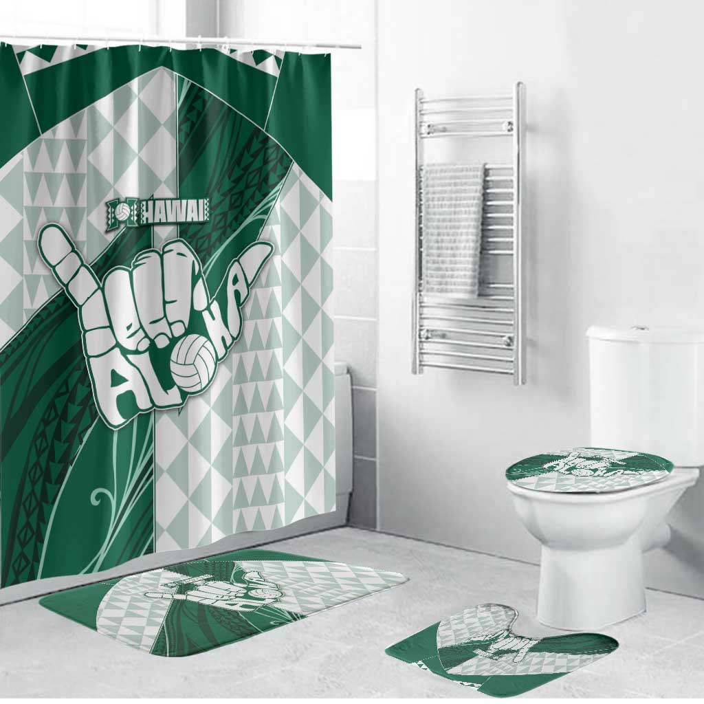 Hawaii Volleyball Bathroom Set Shaka Aloha Hand