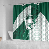 Hawaii Volleyball Shower Curtain Shaka Aloha Hand